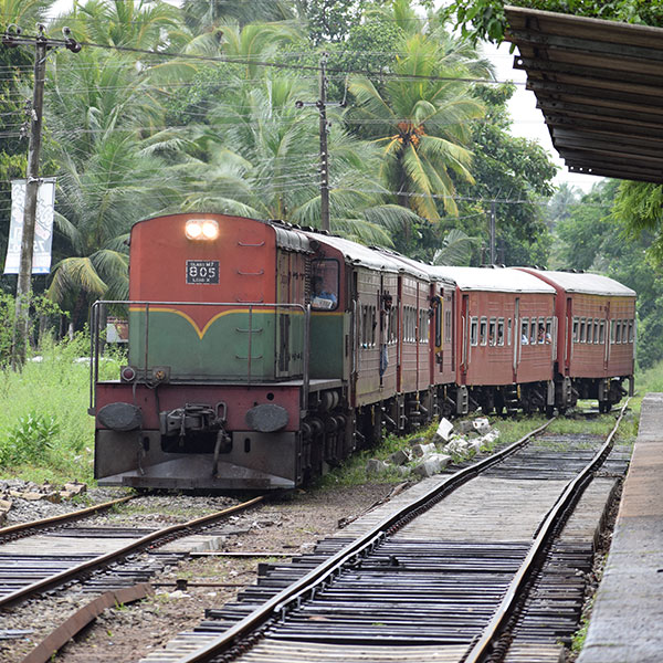 Train journey from Kattuwa to Bolawatta