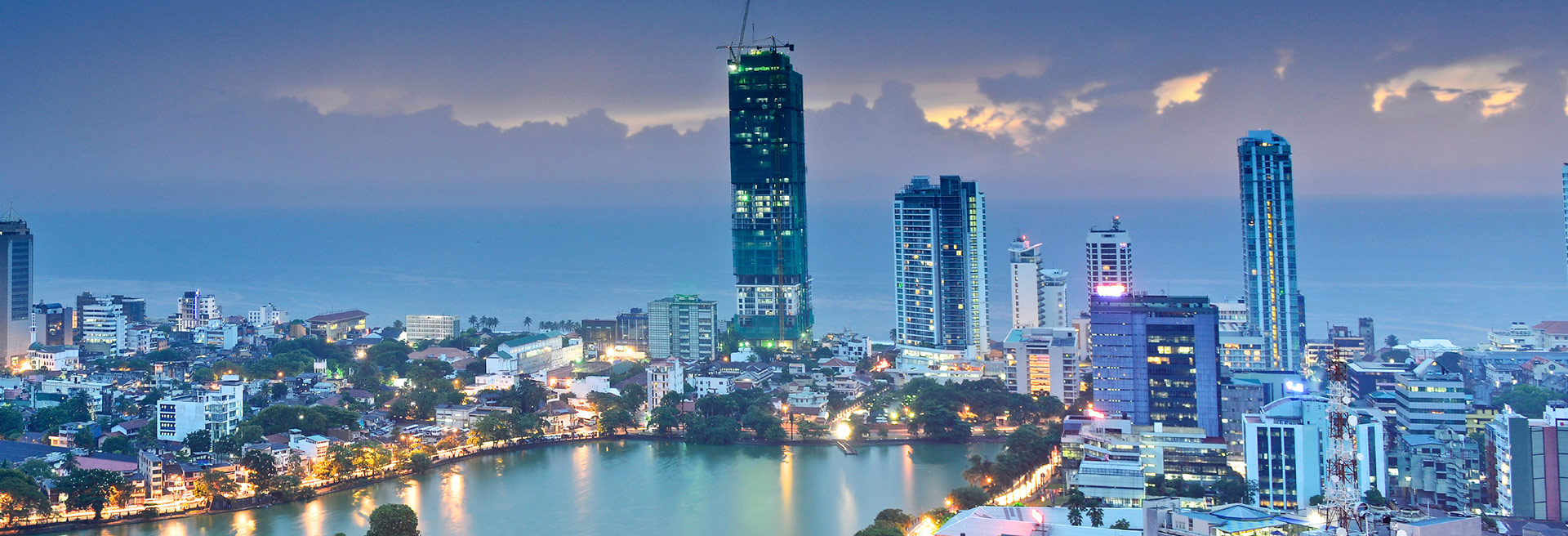 Colombo city during night