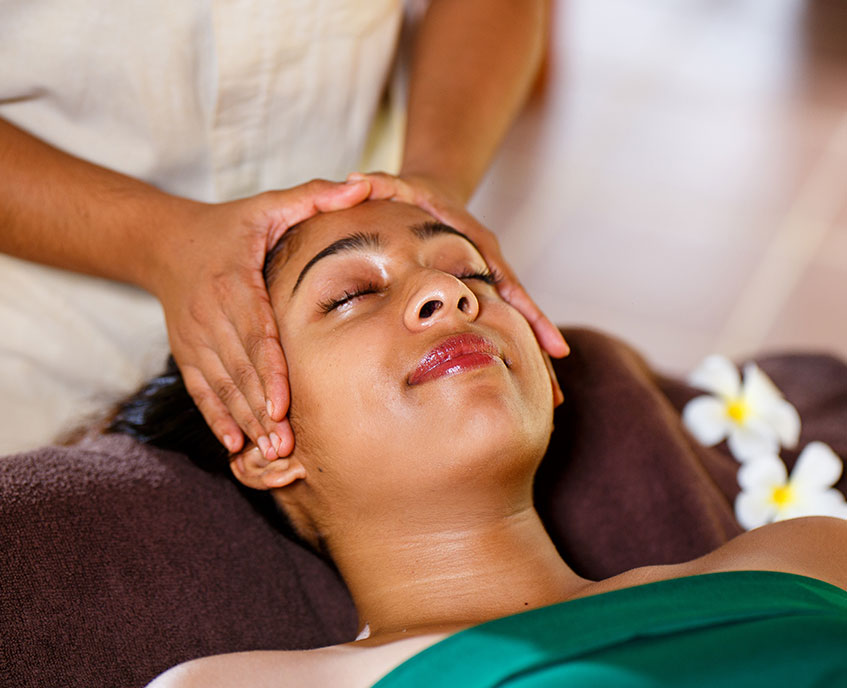 Relaxing Head massage
